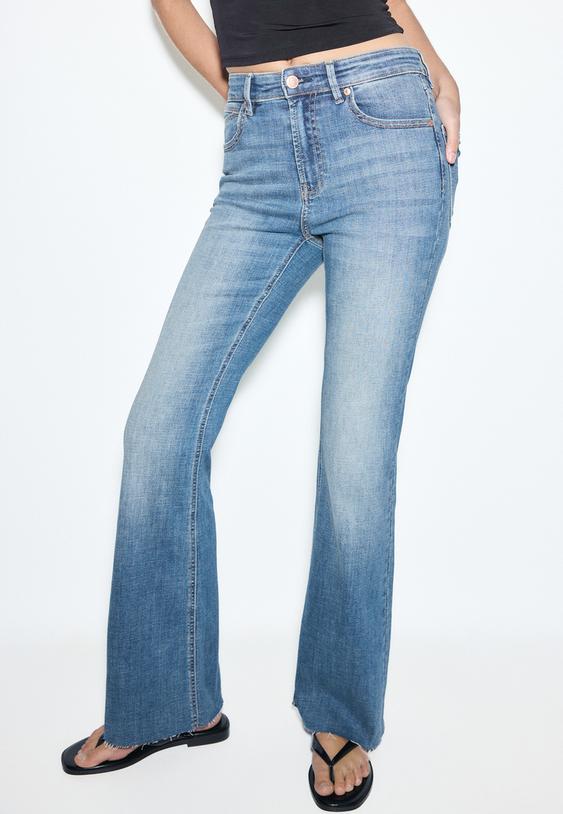 d74 jeans flare stretch slit