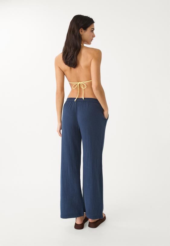pantalon fluido cintura elastica