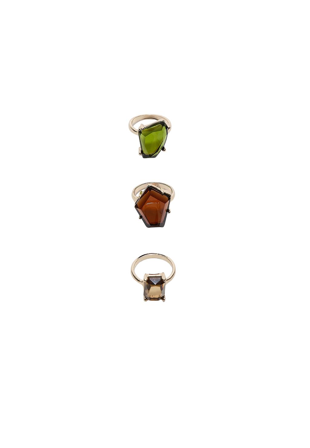 Set 3 anillos combinados