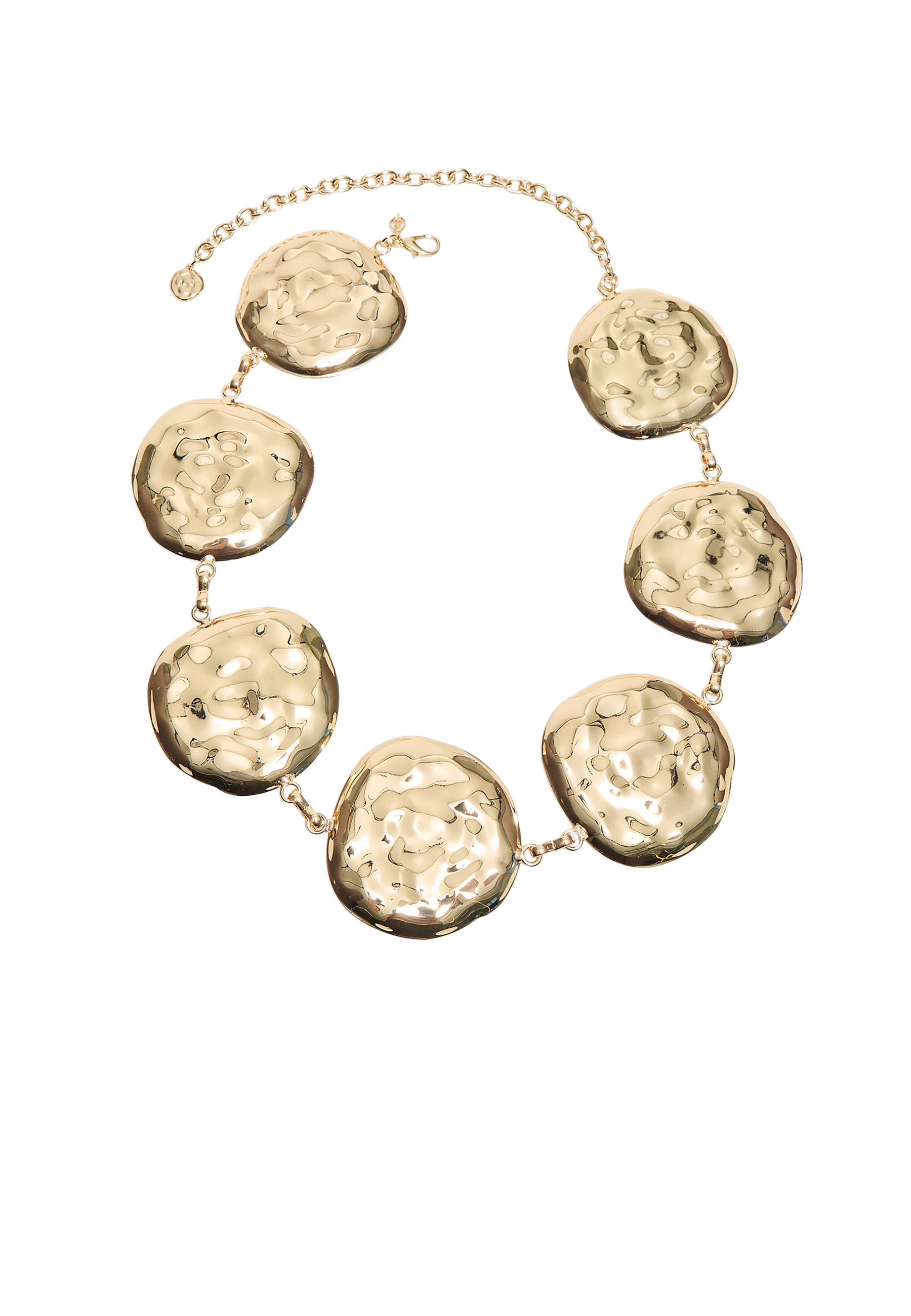 Large circle metal belt — Gold