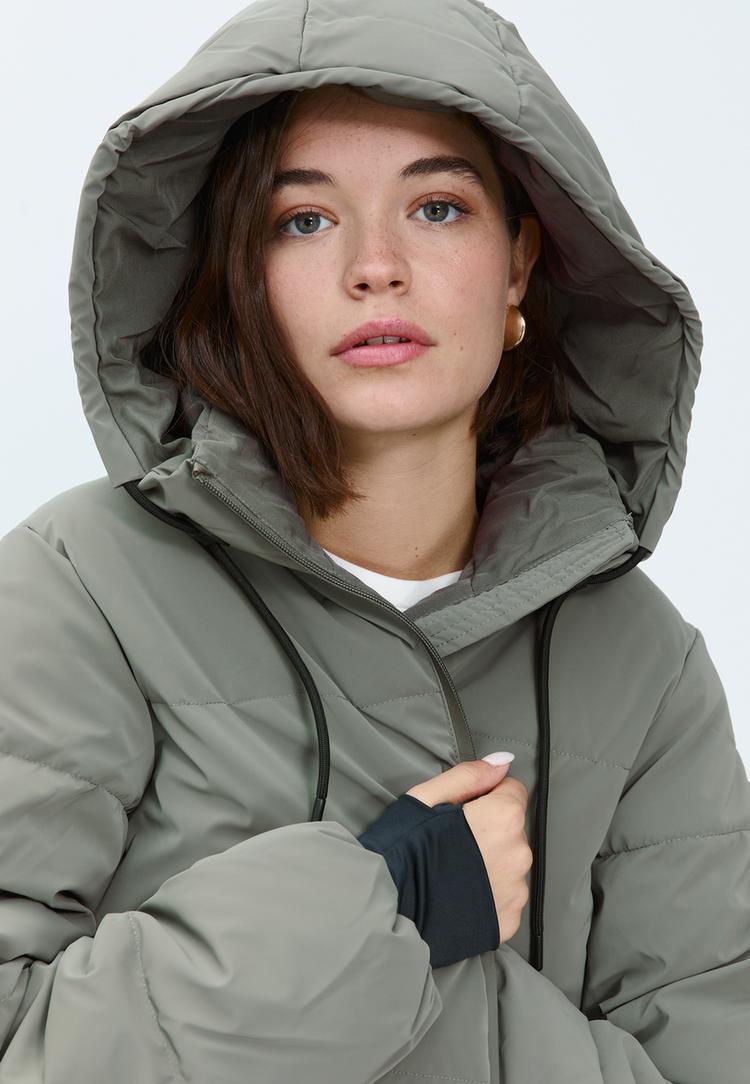 puffer jacket with hood