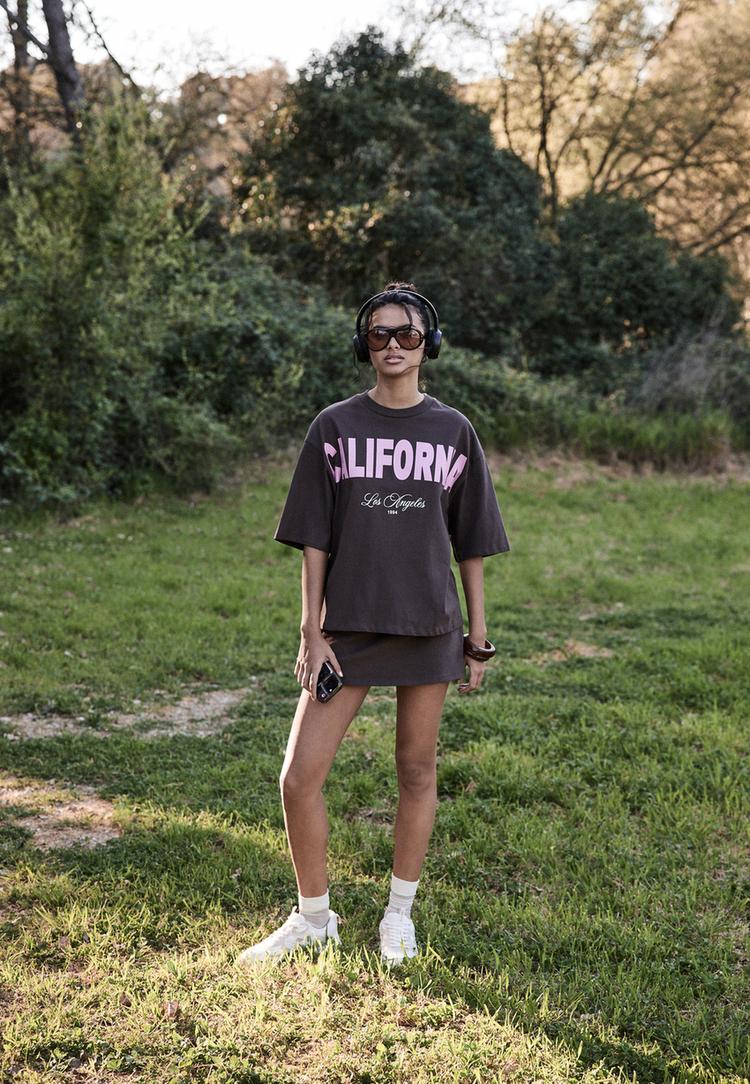 tshirt imprime a manches courtes