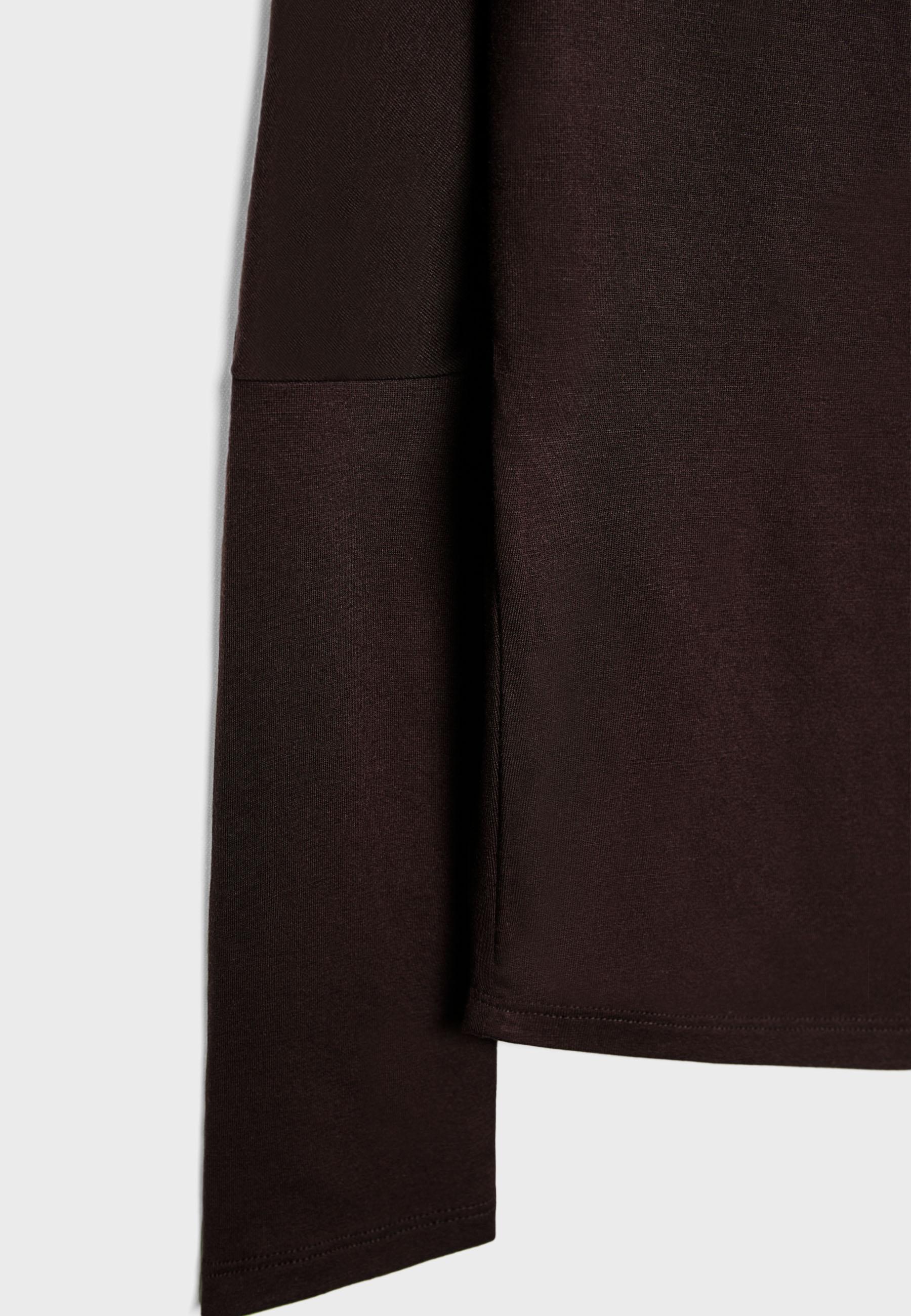 Asymmetric modal top — Brown