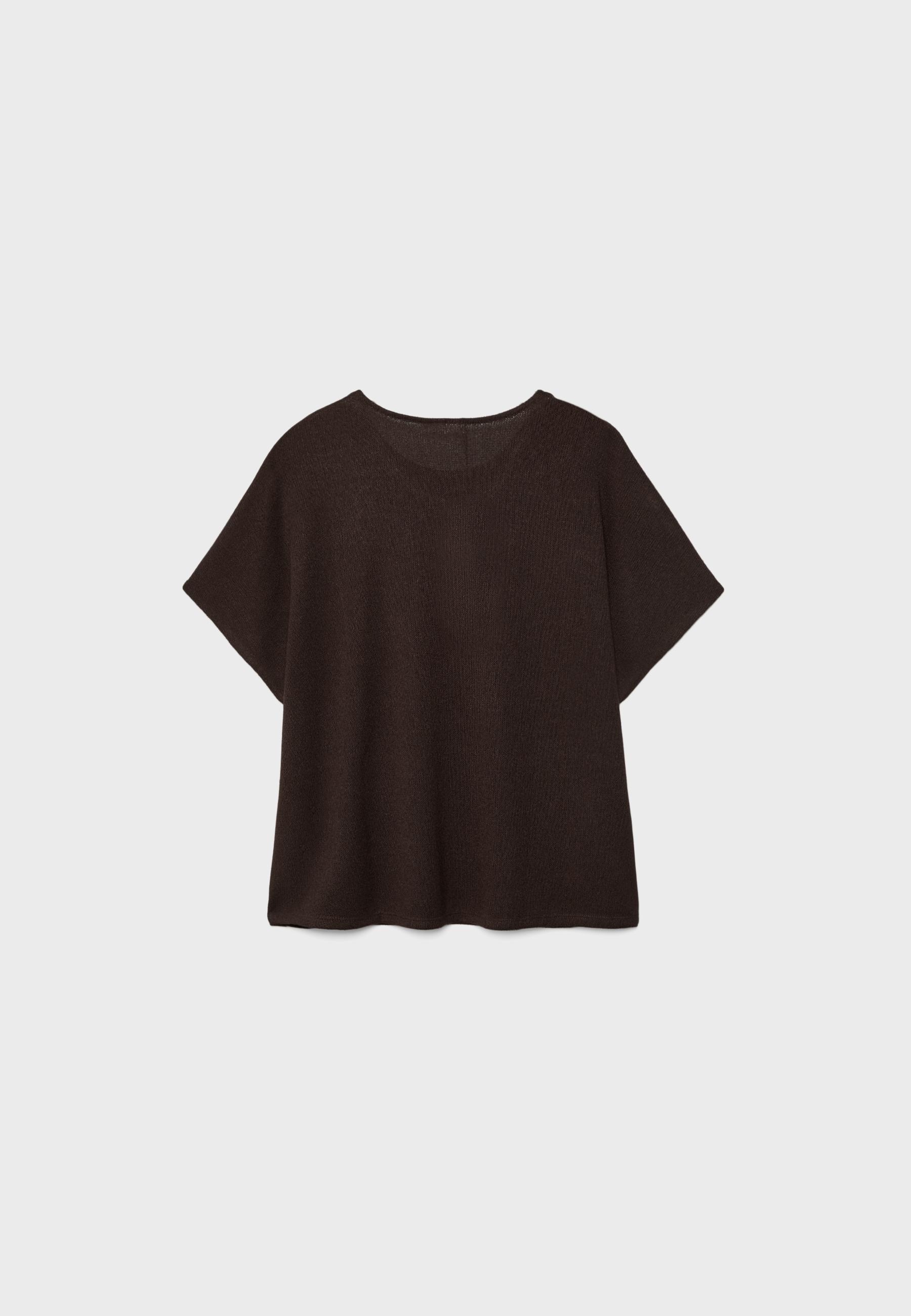 Rustik pelerin görünümlü t-shirt