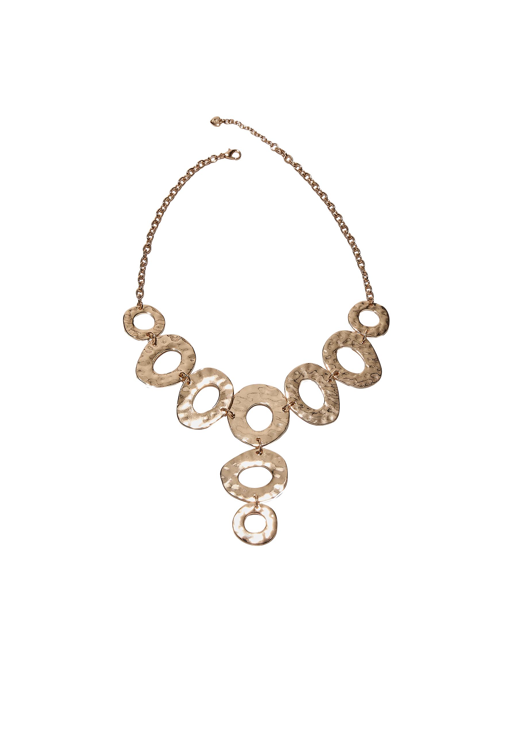 Maxi textured necklace — Gold