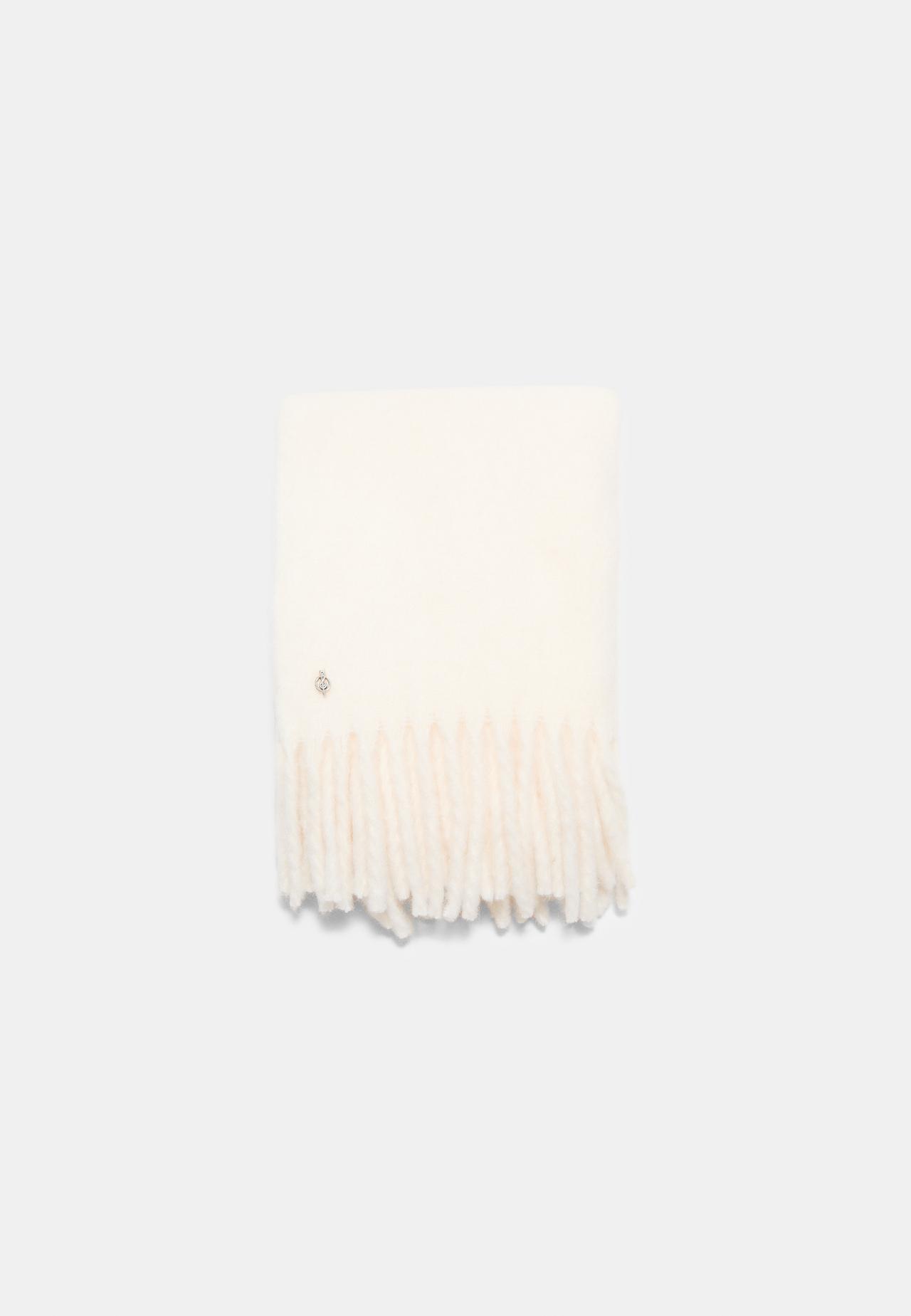 Medium basic scarf — Ecru