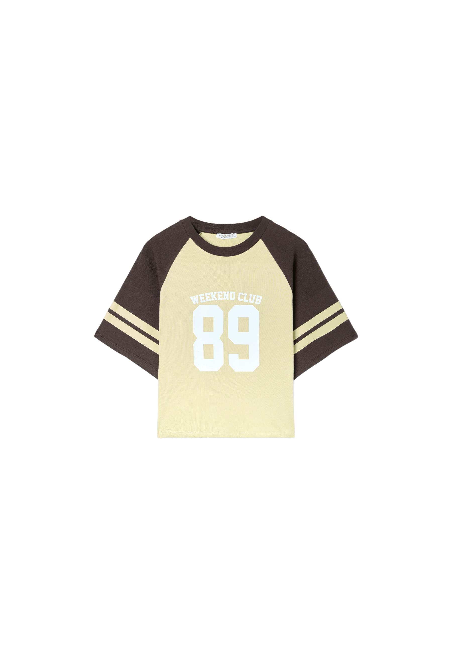Raglan T-shirt with graphic print — Khaki