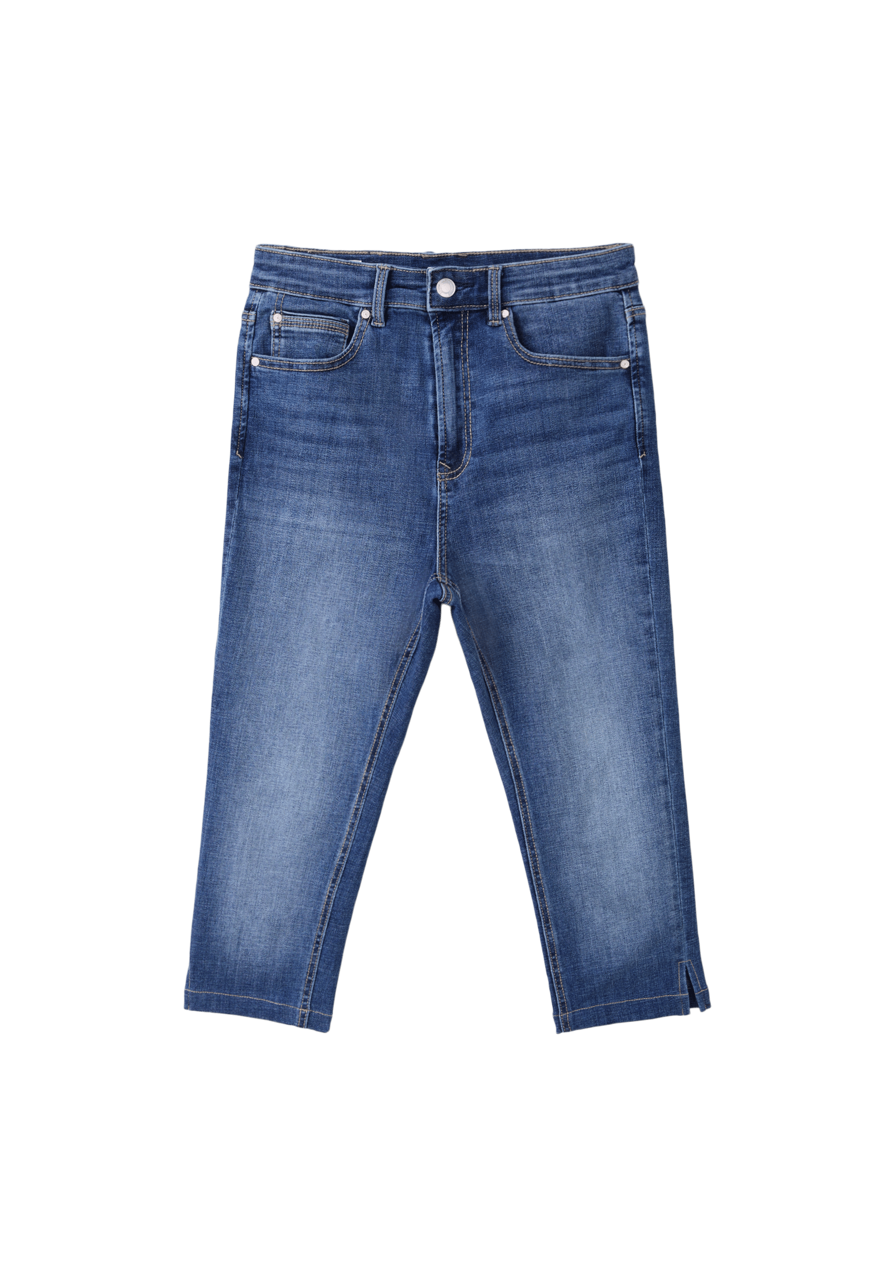 Capri jeans — MEDIUM BLUE DENIM