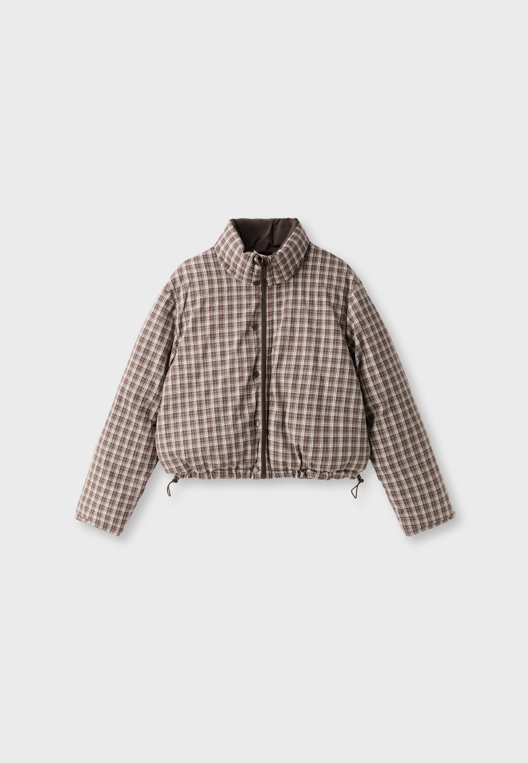 Cazadora acolchada reversible cuadros