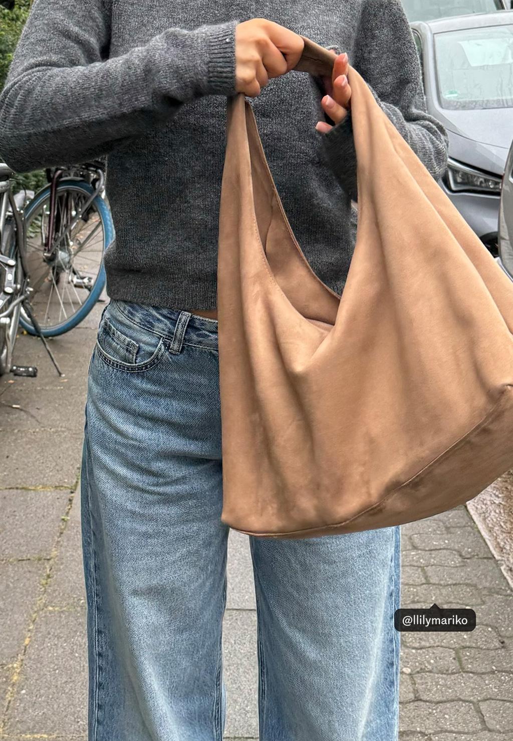 Sac bandoulière en suédine