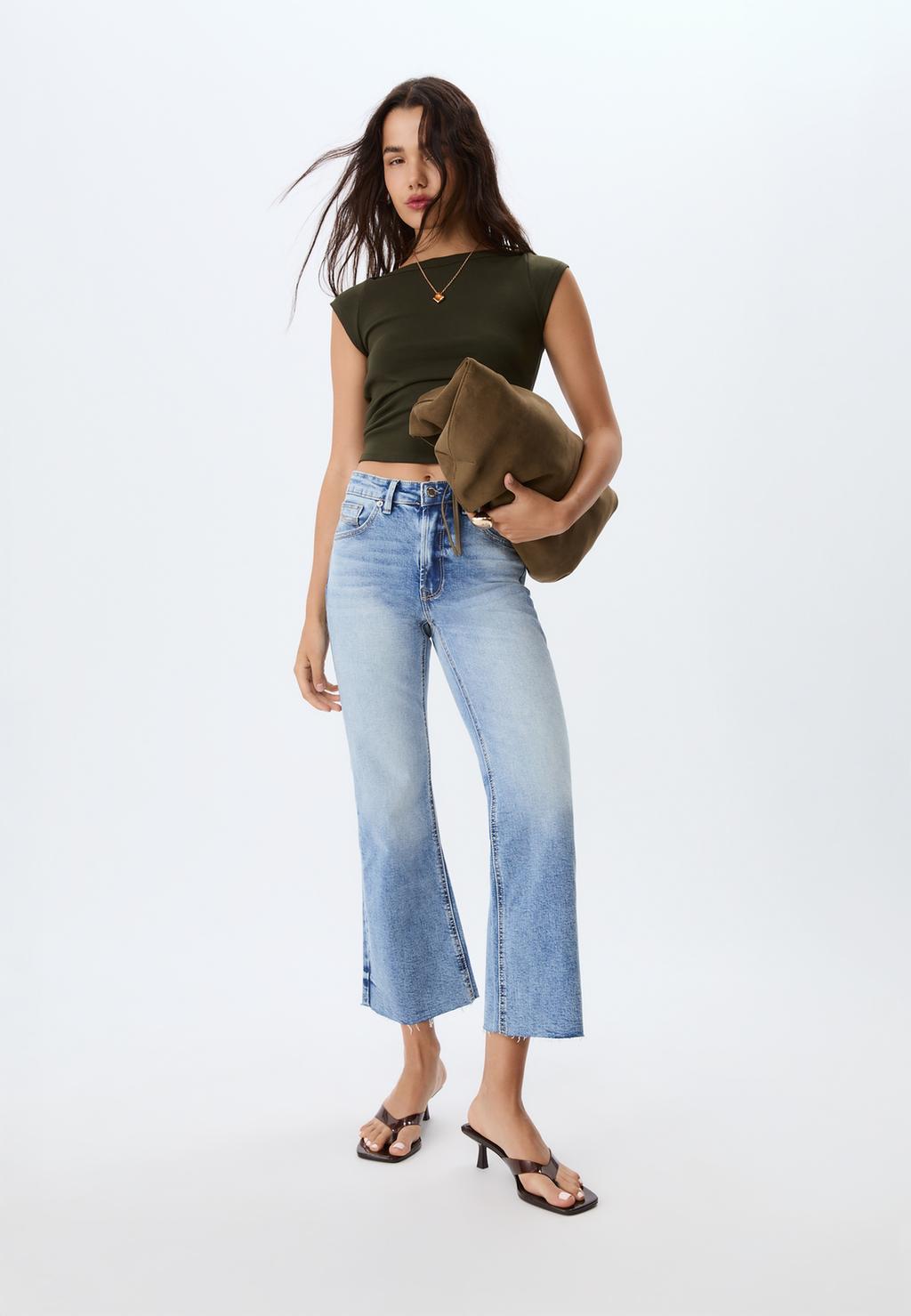 D78 Jeans cropped flare
