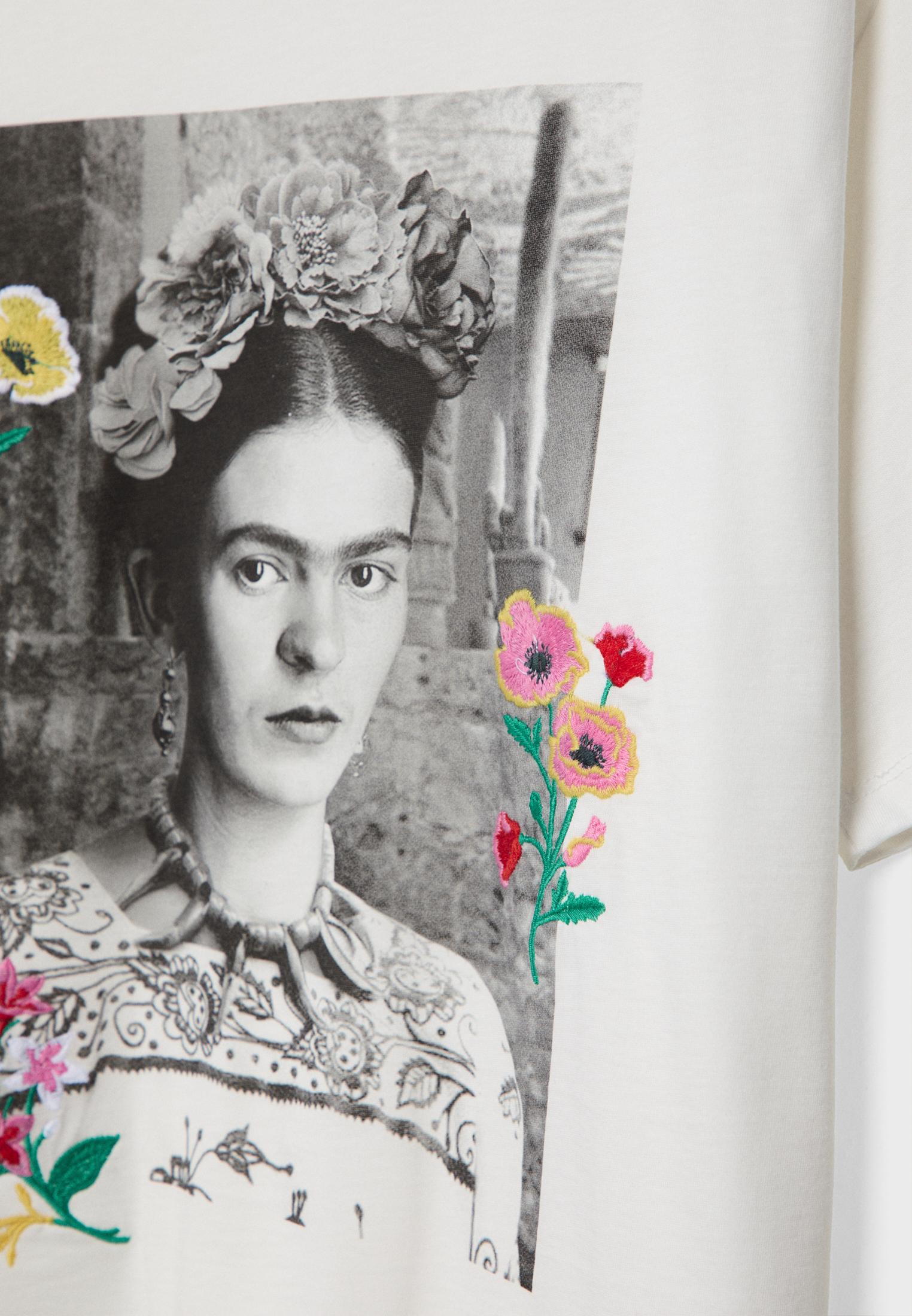 Frida Kahlo T shirt with embroidery