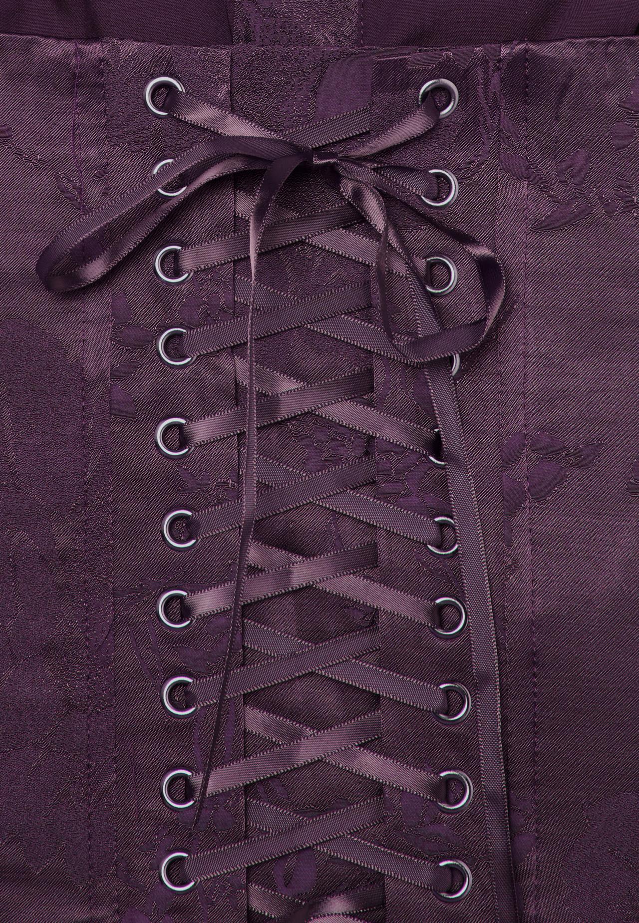 Lace-up corset — Purple