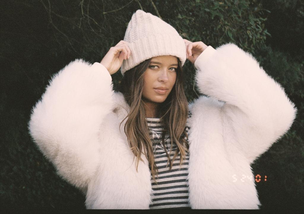 Faux fur jacket