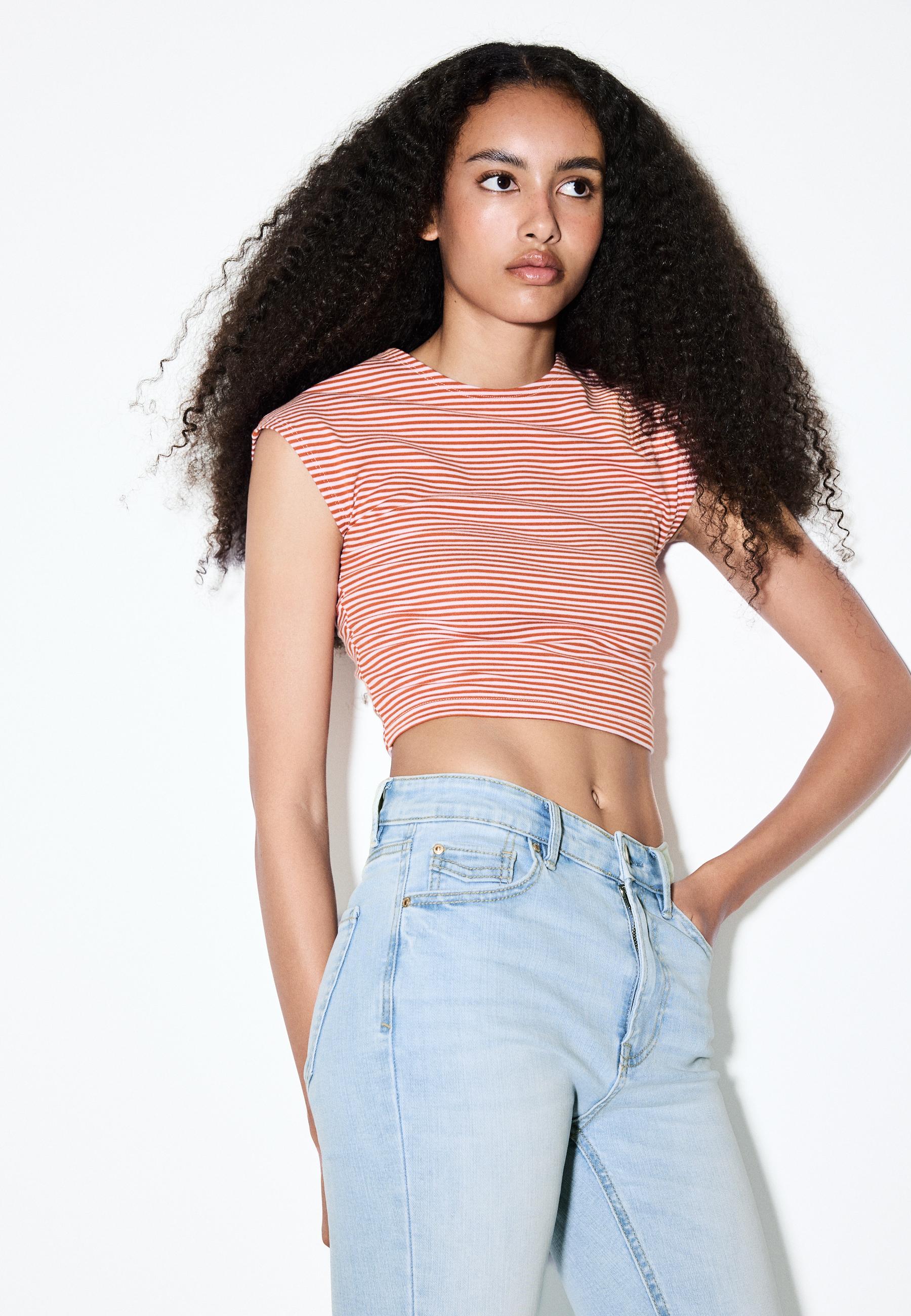 D07 high-waist jeans — LIGHT BLEACH