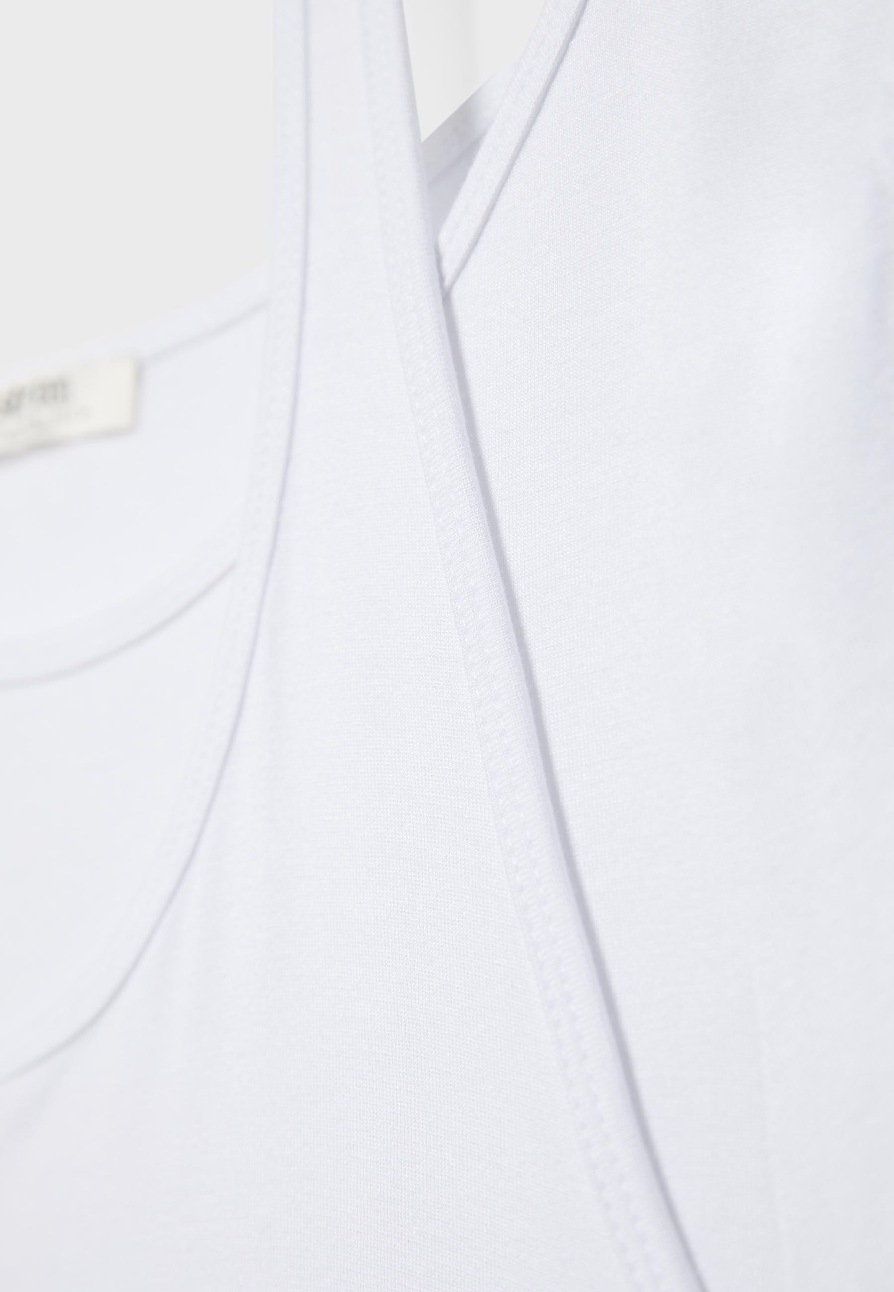 Double-layer short sleeve T-shirt — White