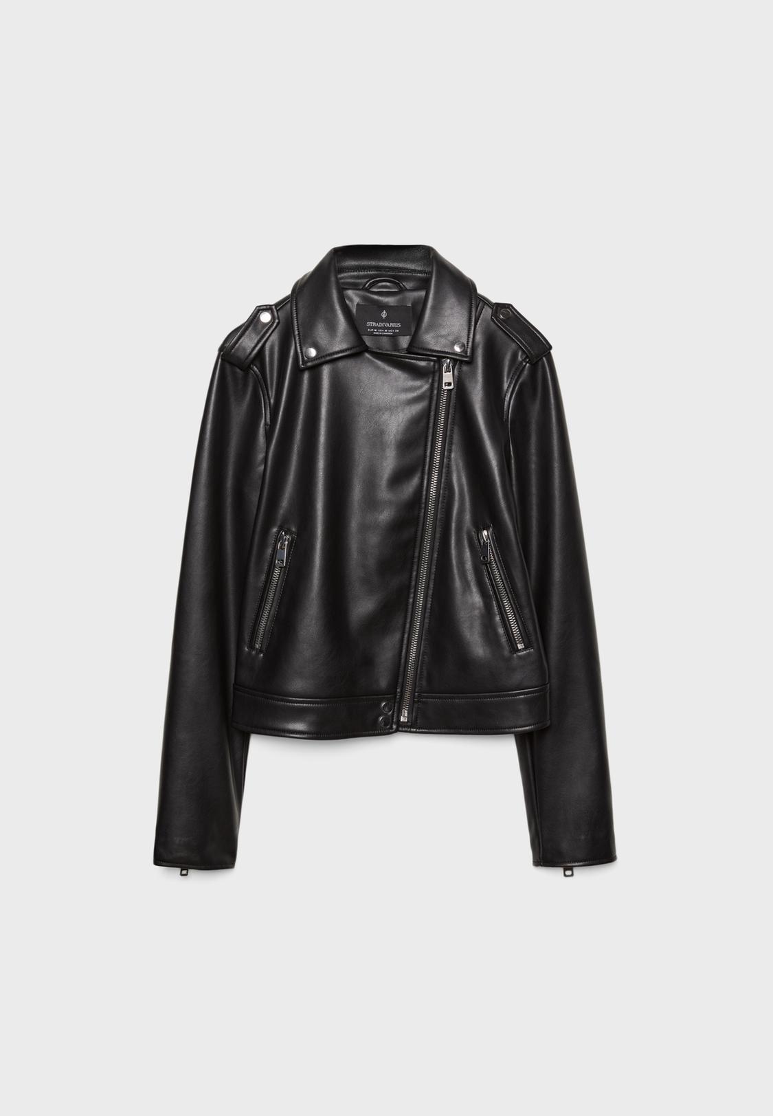 Ceket Biker Scamosciato Zara Giacca Invernale Stradivarius