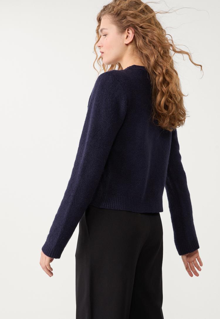 gilet maille boutons