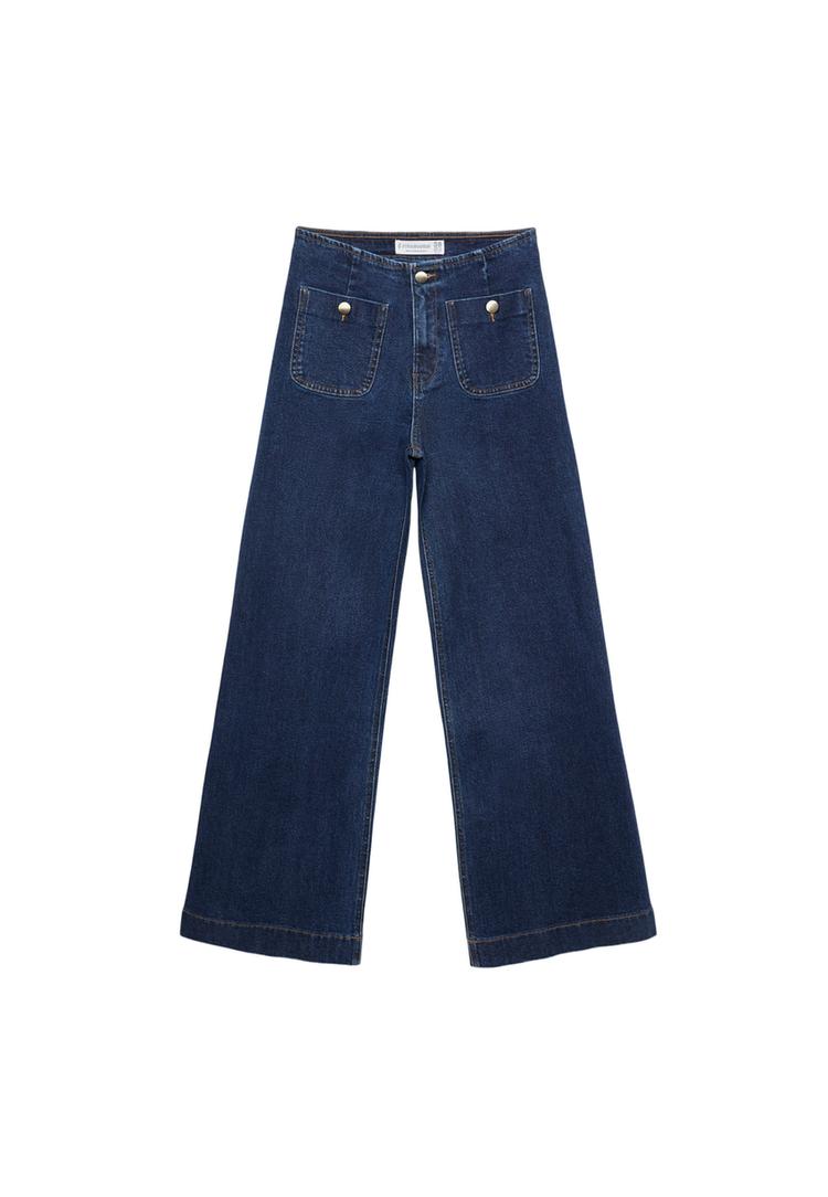 Petite Jeans Jeans A Zampa Neri Stradivarius D77 Jeans Minimal