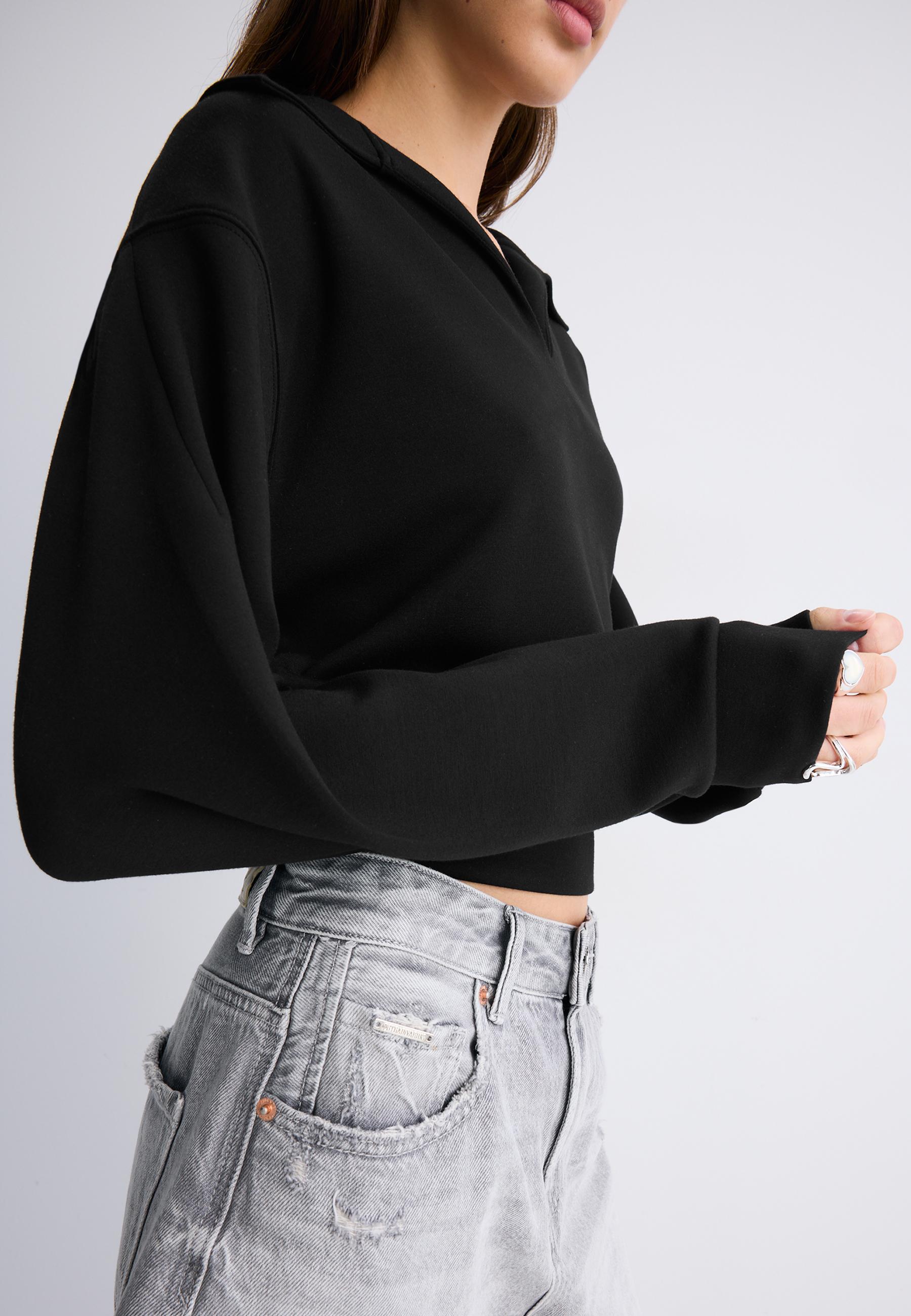 Soft-touch sweatshirt — Black