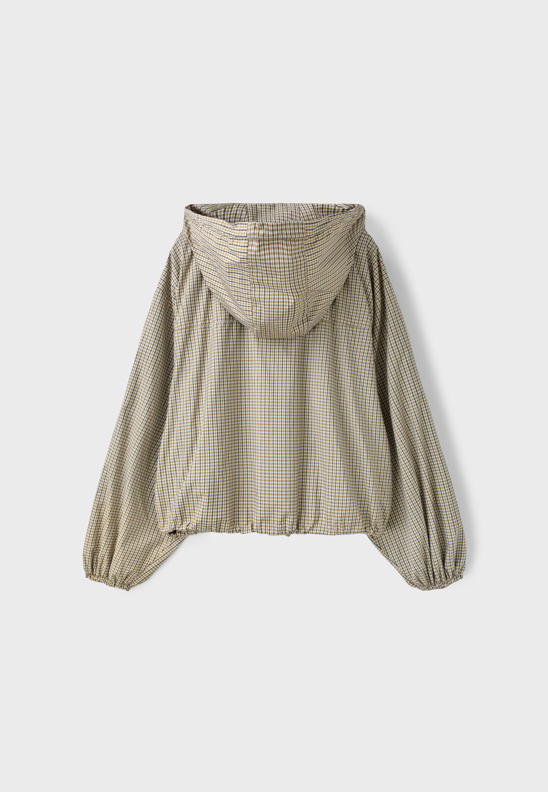 Check technical jacket — Beige