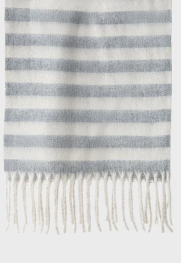 Striped scarf — Grey 6