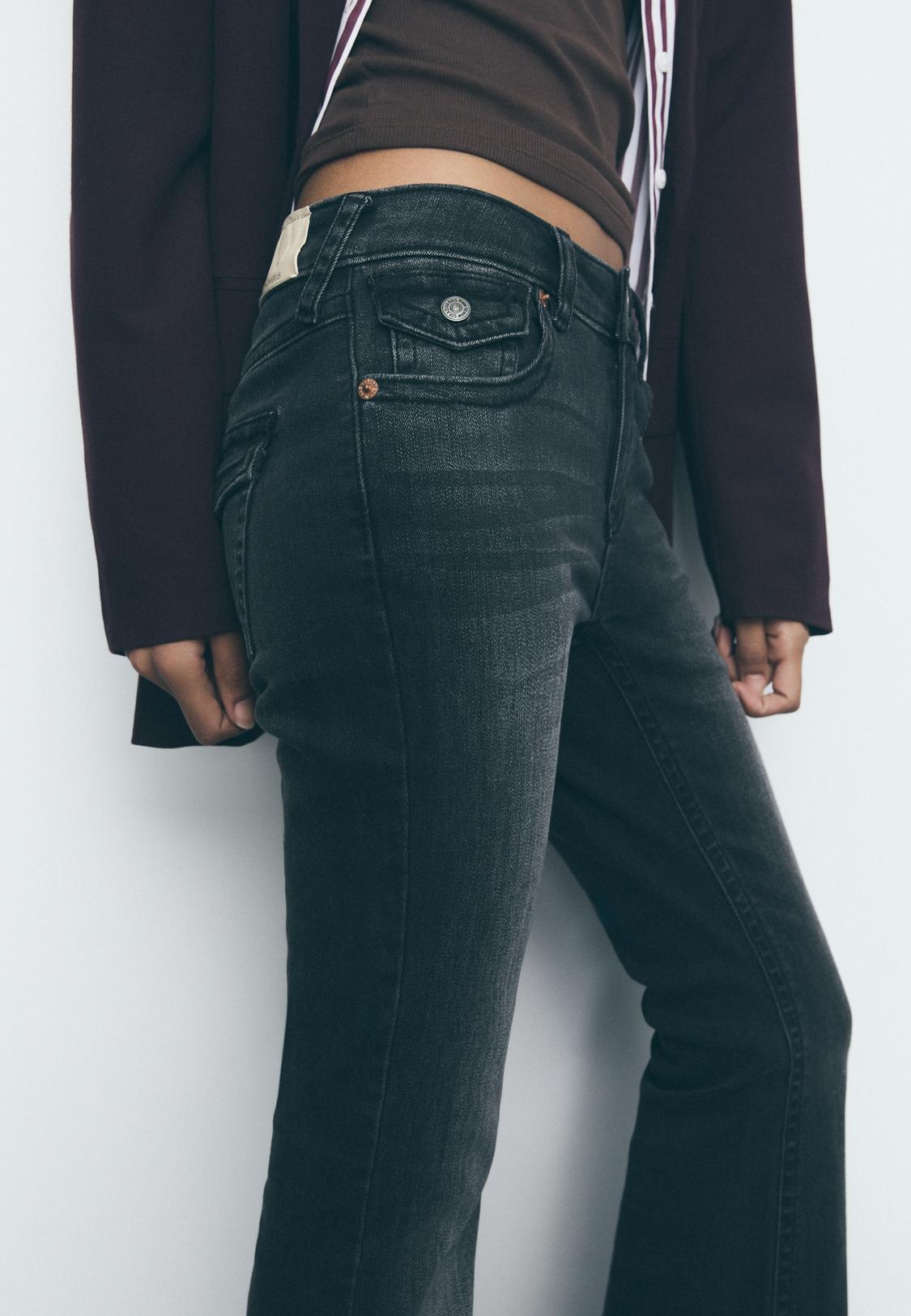 Low Rise Jeans In Public D04 Low Rise Flared Jeans Women's Fashion