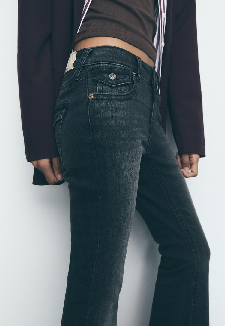 d04 low rise flared jeans
