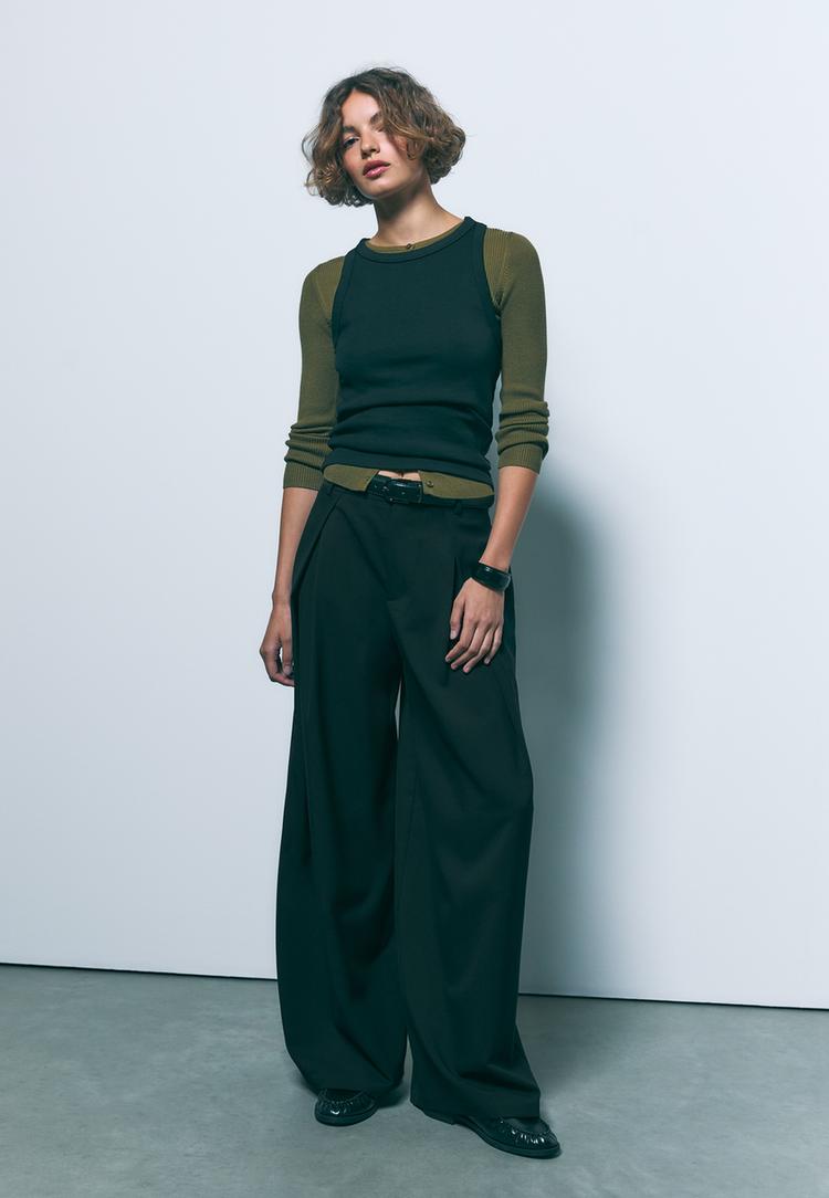 pantalon maxi pinza cinturon