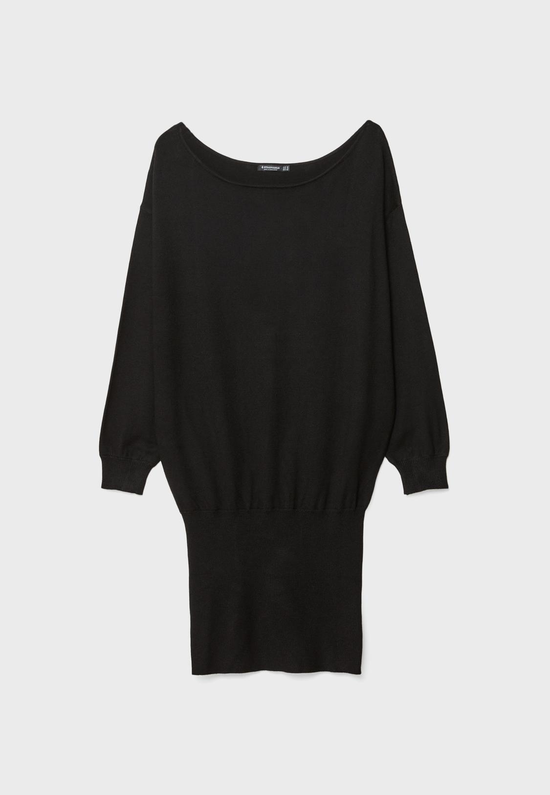 Short knit boat neck dress - Women's fashion | Stradivarius United States Short knit boat neck dress - Women's fashion | Stradivarius United States