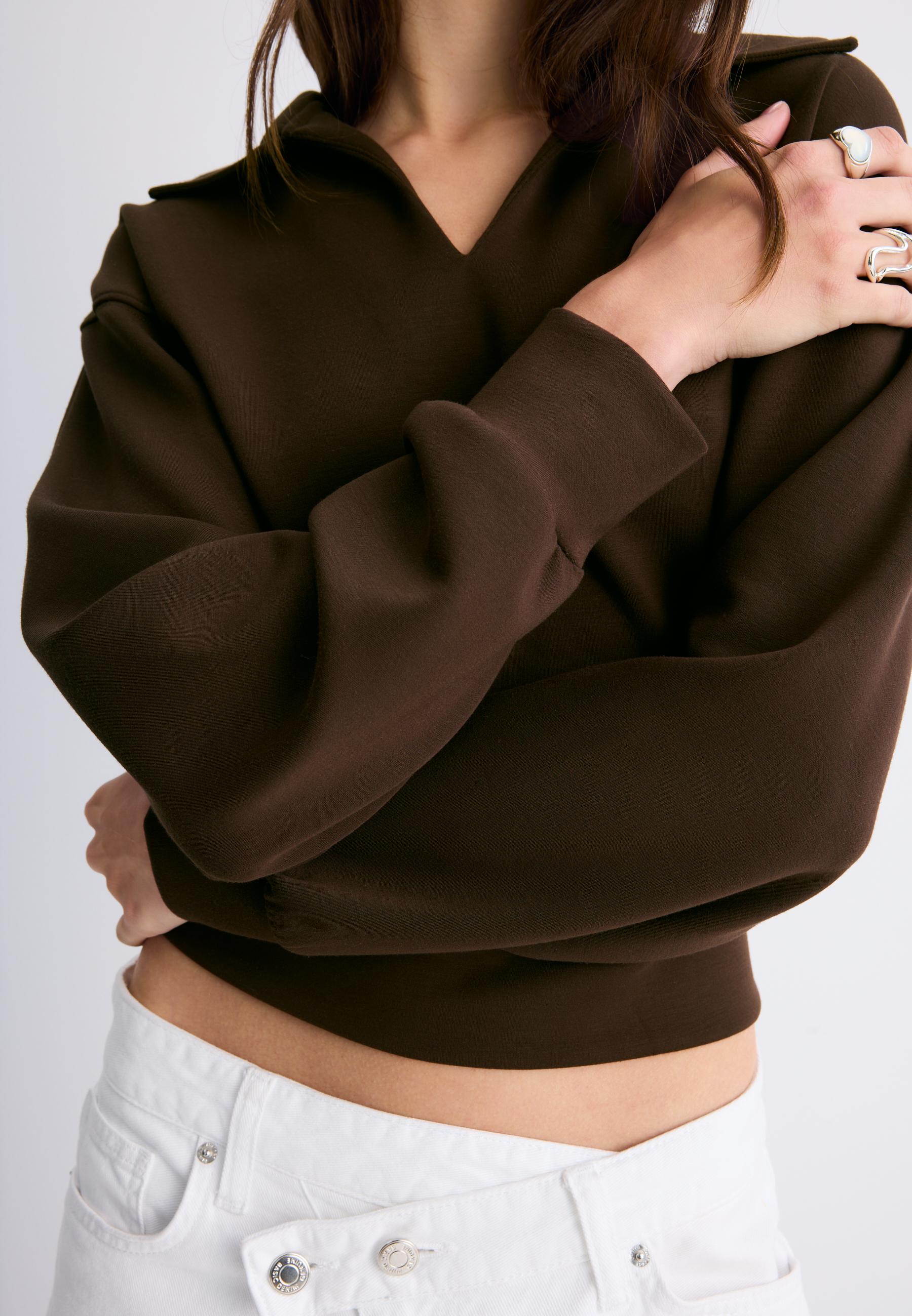 Yumuşak dokunuşlu sweatshirt - Kadın Moda | Stradivarius Türkiye