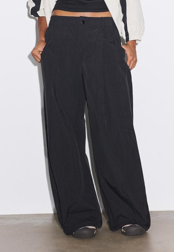 Stradivarius Technical Trousers Black 14