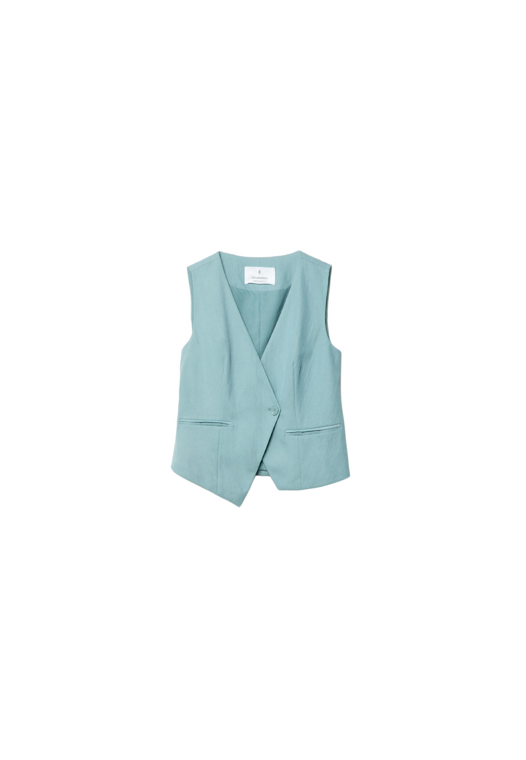 Textured asymmetric vest - Women's fashion | Stradivarius