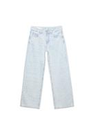 Düşük bel geniş paça parlak detaylı jean - Görsel 3