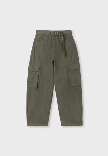 Barrel cargo trousers — Khaki 7