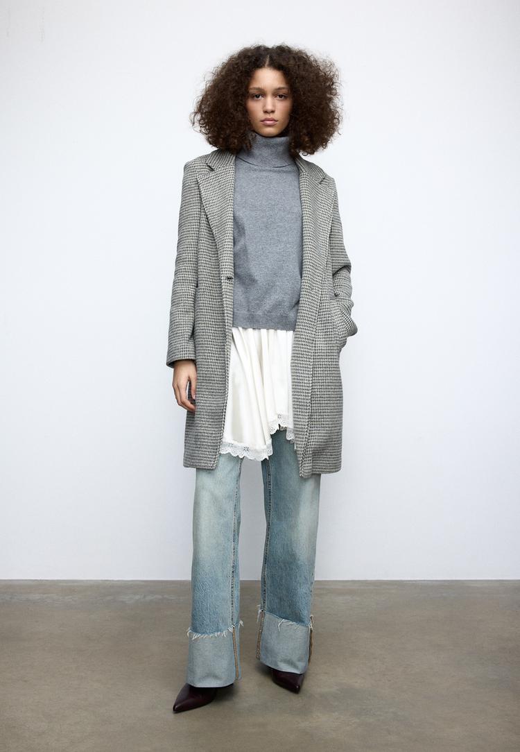 casaco midi com bot%C3%A3o