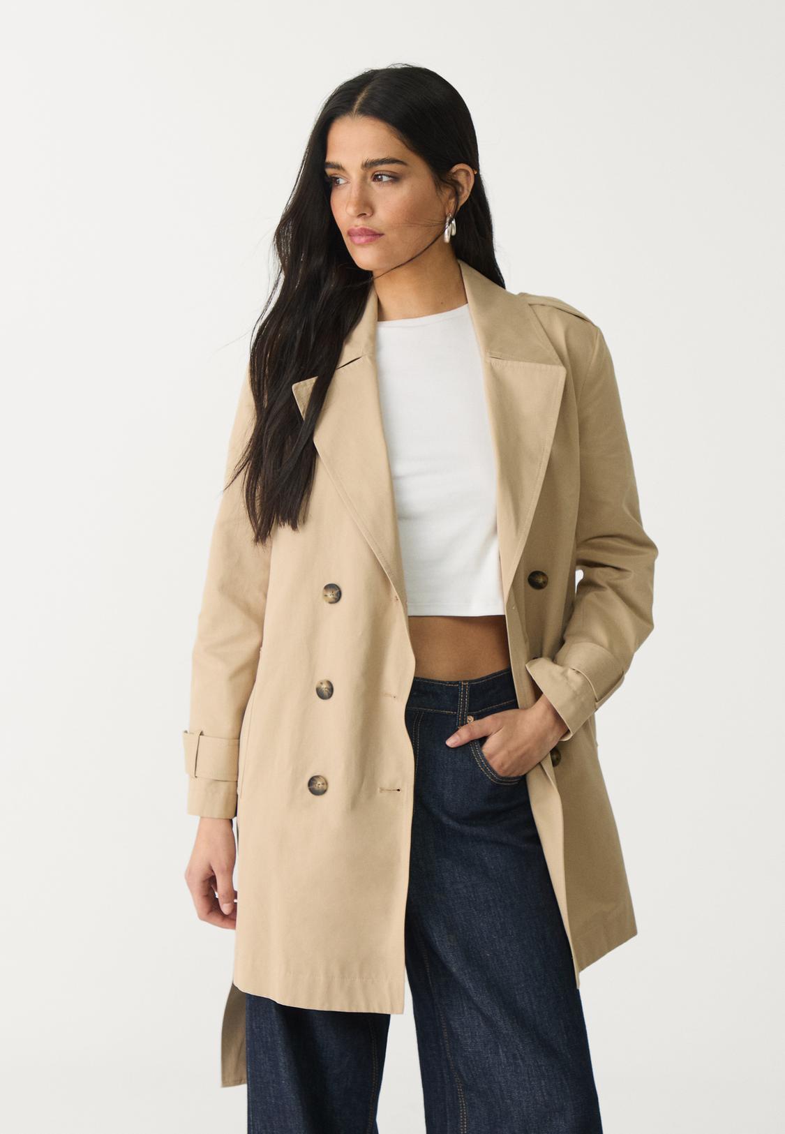 Damen Asos Beige Mantel Jas Mantel Asos Mantel Beige Mantel Jassen