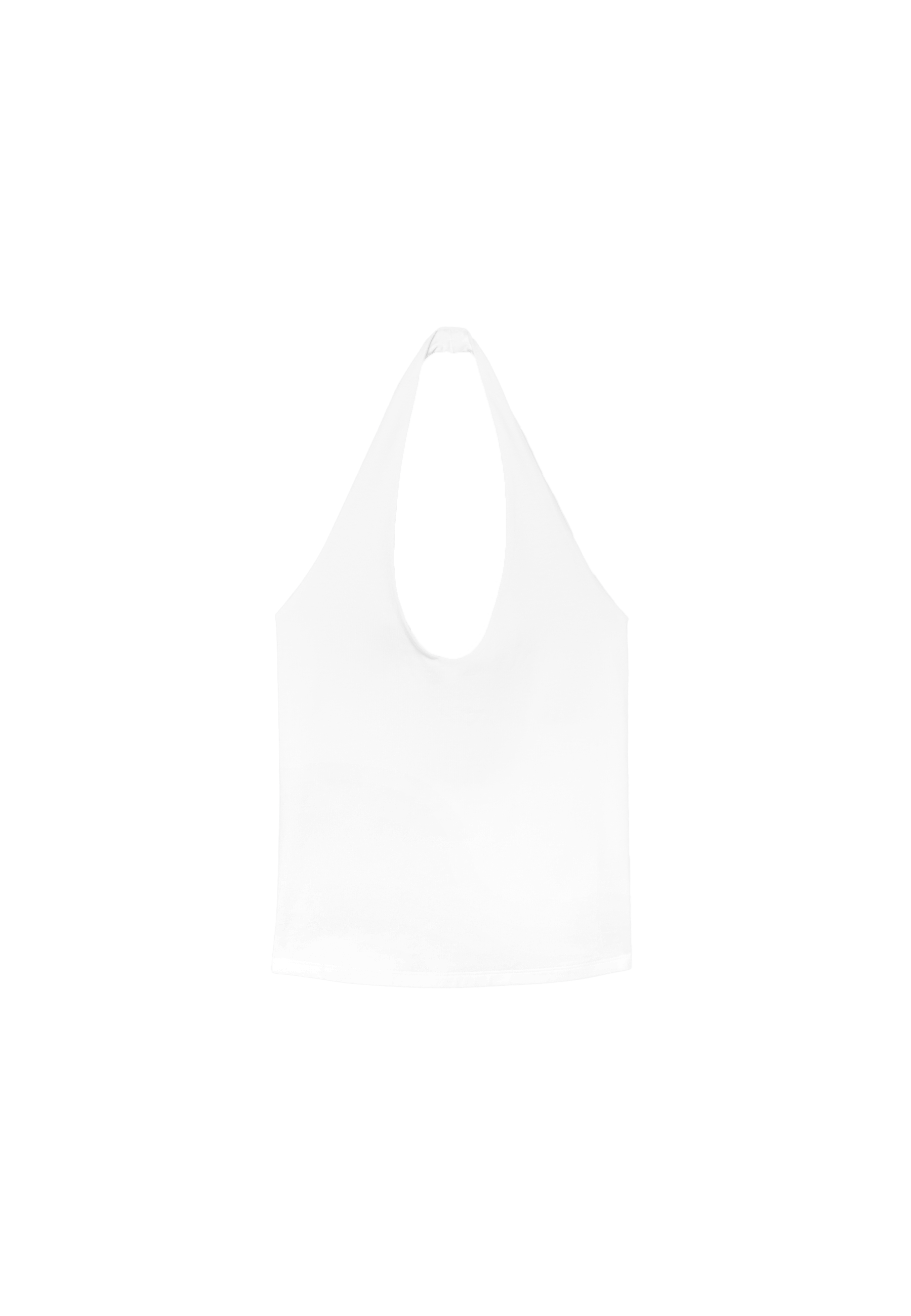 Basic halter top — White