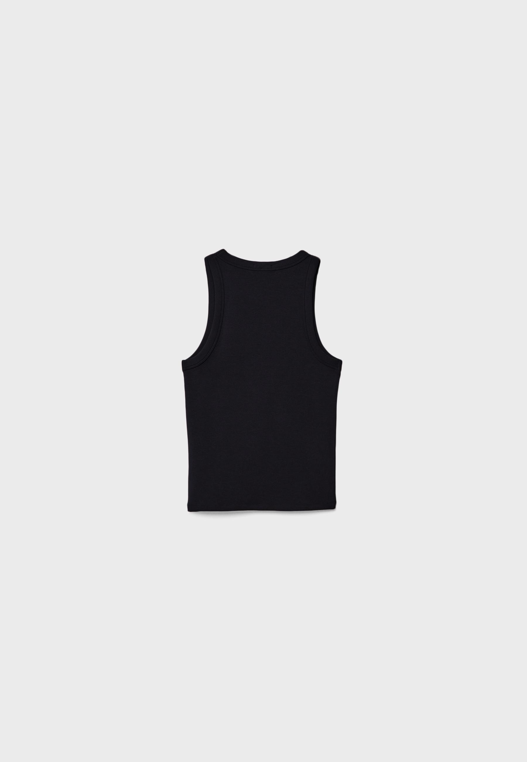 Basic racerback top — Black