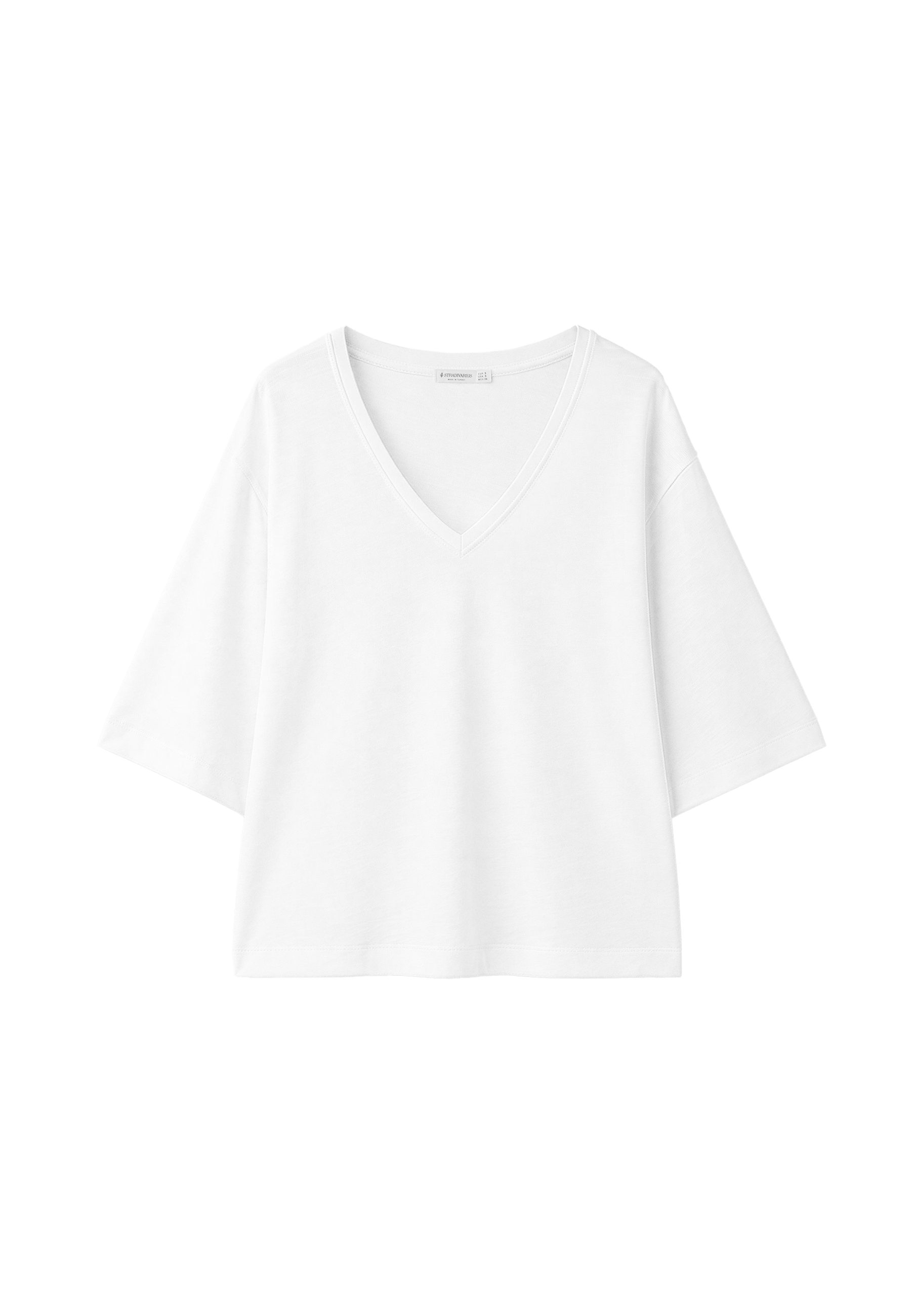 V-neck T-shirt — White