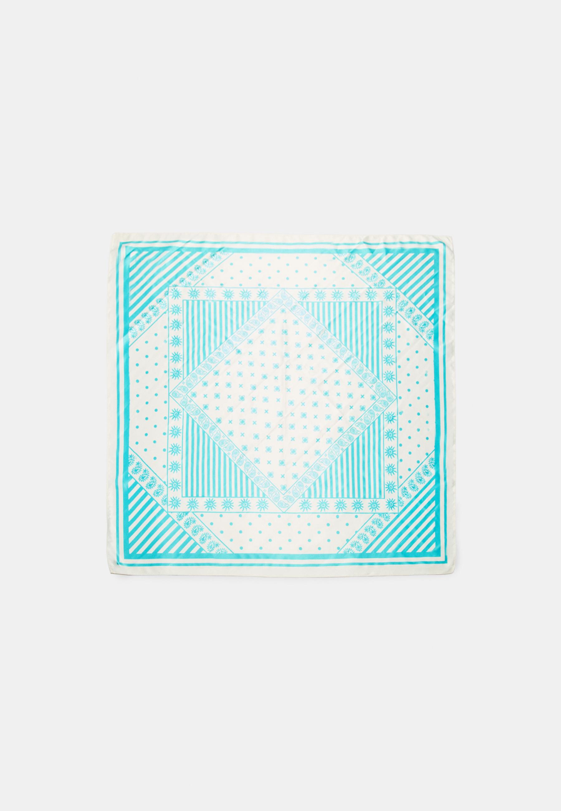 Dikdörtgen desenli fular