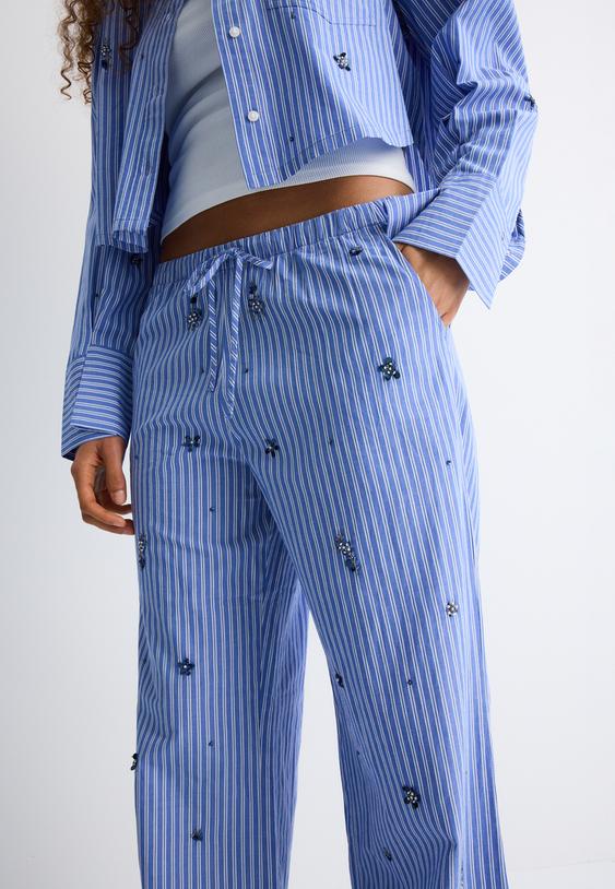 pantalon pijamero bordado