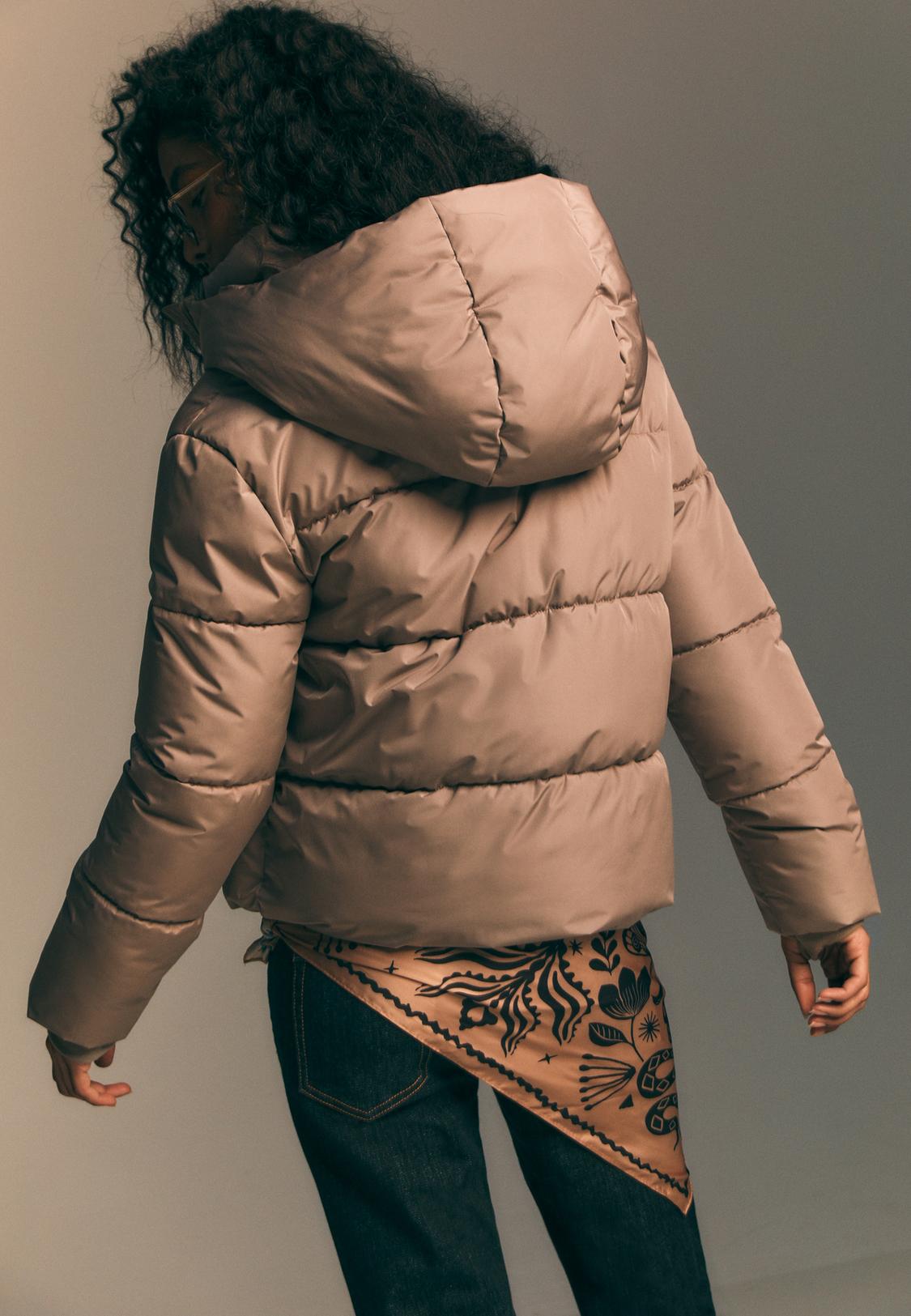 Basic hooded puffer jacket Women's fashion Stradivarius United