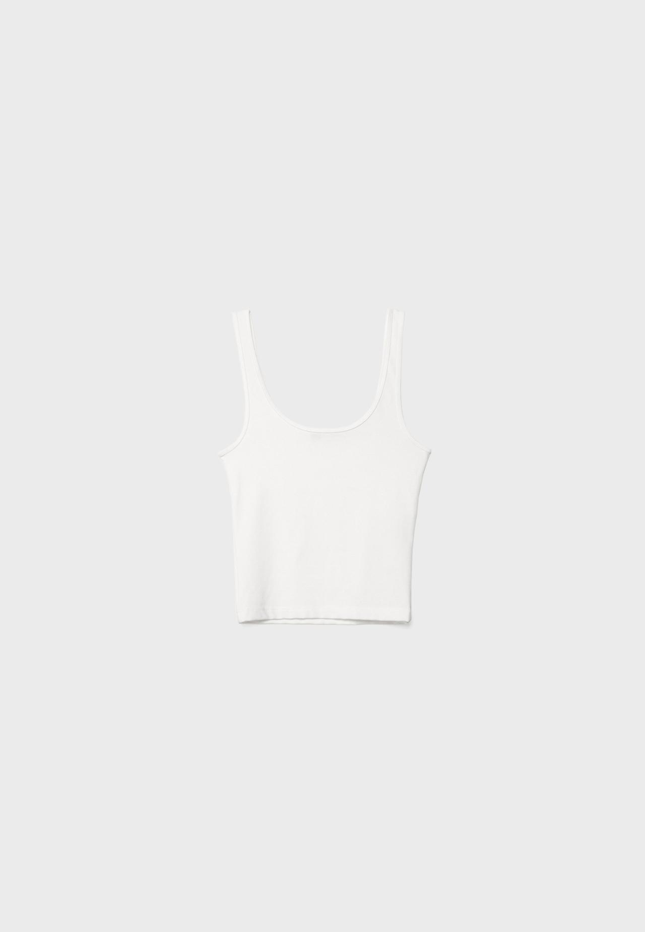 Polyamide T-shirt — Ecru