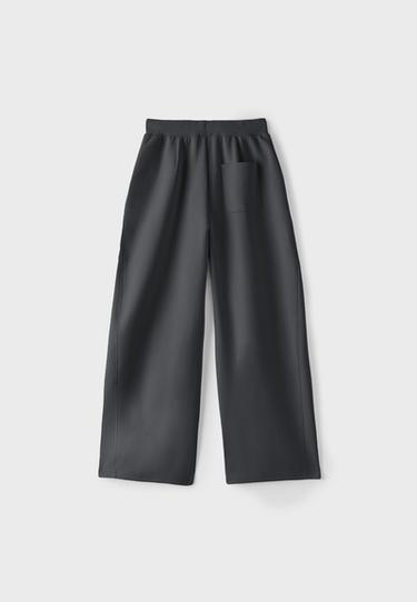 Wide-leg barrel jogger trousers — Dark grey 8