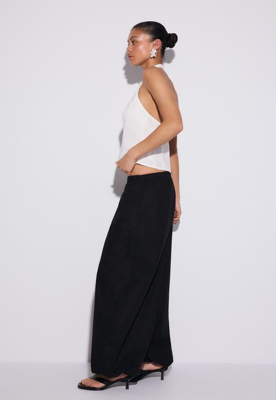 pantalon volumen popelin