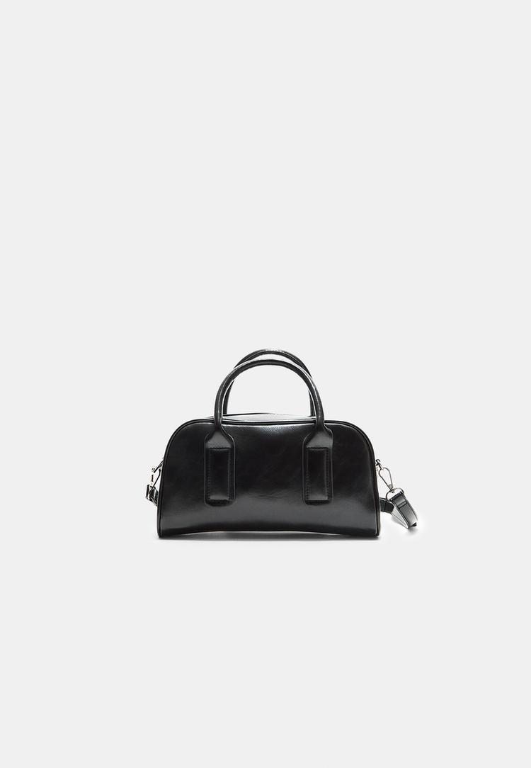 Stradivarius Crossbody Bowlingová Taška Black Os