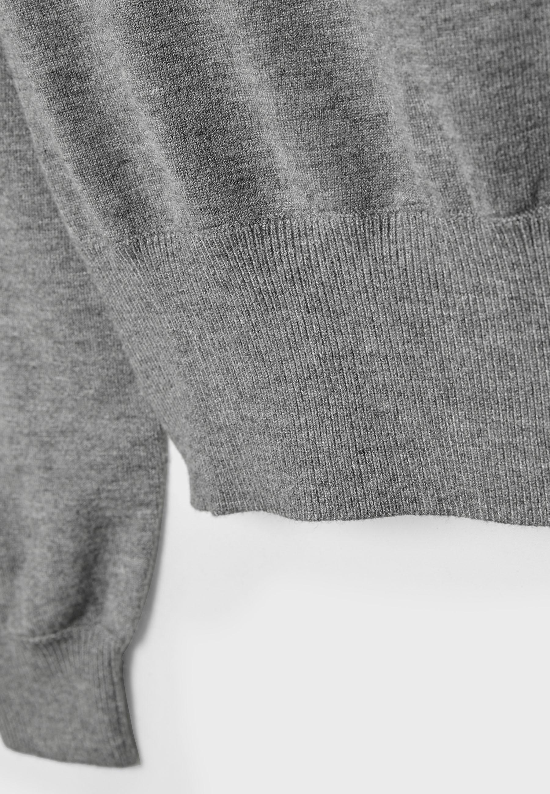 Asymmetric knit sweater — Dark grey