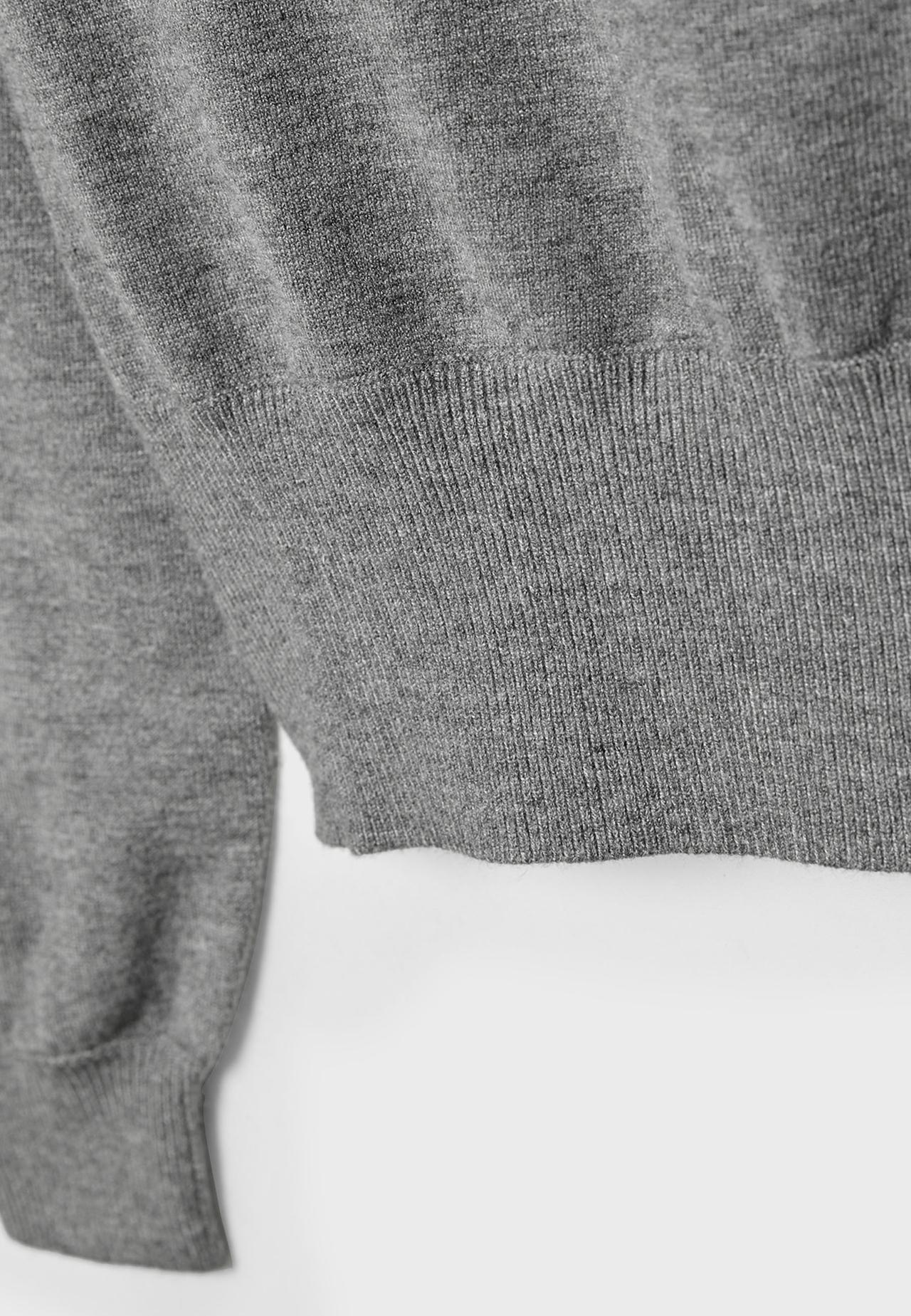 Asymmetric knit jumper — Dark grey