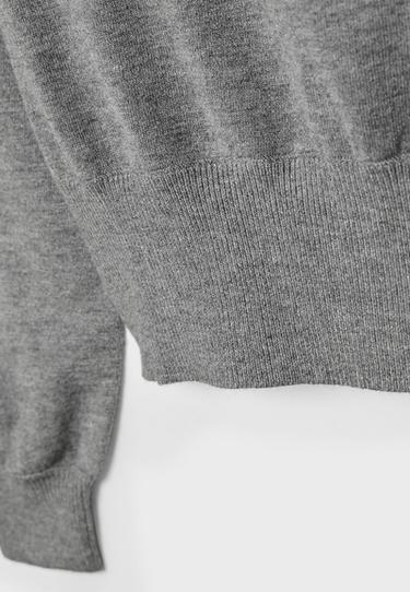 Asymmetric knit jumper — Dark grey 8